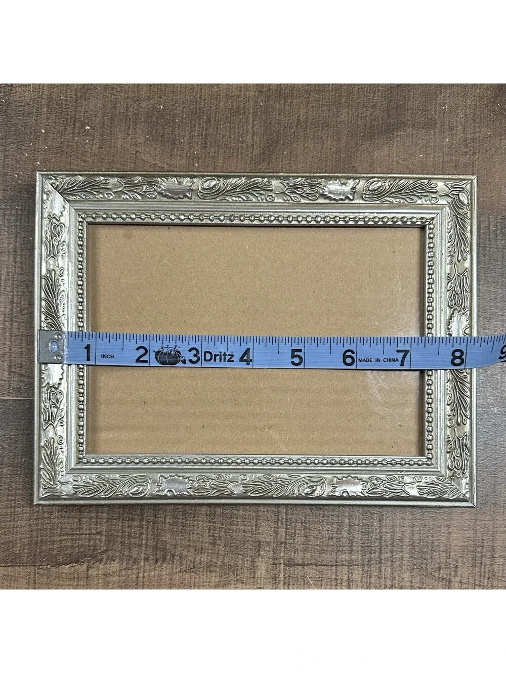 Vintage Ornate Silver-Tone Picture Frame